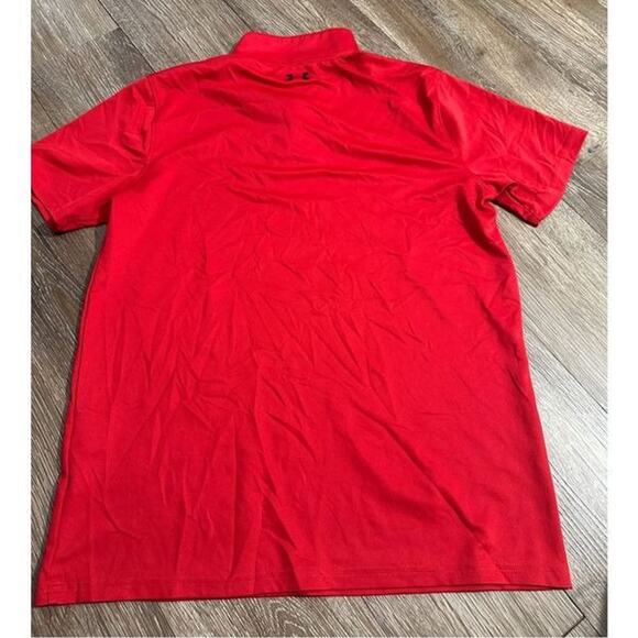 Under Armour Boys Athletic Polo  Youth XL (16)  Red  EUC back 2 school - Picture 3 of 3